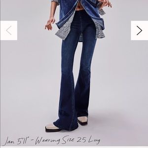 Free People Penny Pull On Flare Jeans
